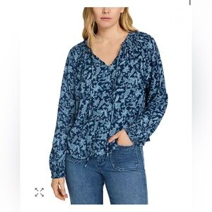 Faherty Emery Floral Blouse | Size Large